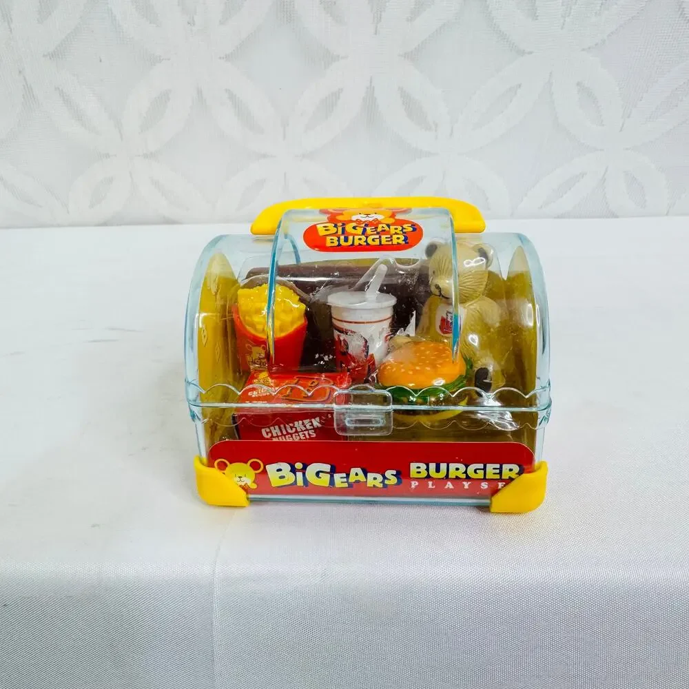 5 for $25| Kidstar Bigears Bear Burger Mini Lunch Box‎ Playset Toy Milkshake